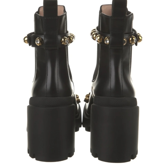 Gucci | Shoes | Gucci Trip Studded Platform Boots 42 | Poshmark